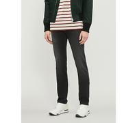 7 For All Mankind Mens 7 For All Mankind Slimmy Luxe Performance Plus Slim-Fit Jeans Washed Black 40/34