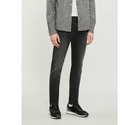 7 For All Mankind Mens 7 For All Mankind Slimmy Tapered Luxe Performance Plus Slim-Fit Tapered Jeans Washed Black 30/34