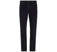7 For All Mankind Men's Slimmy Luxe Performance Black Jeans, Dark Blue, 38W