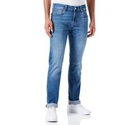 7 For All Mankind Men's Slimmy Stretch Tek Jeans, Mid Blue, 28W x 28L