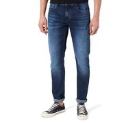 7 For All Mankind Men's Slimmy Tapered Luxe Performance Dark Blue Jeans, 34W