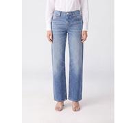 7 FOR ALL MANKIND Mid-Rise Wide-Leg Jeans in Denim - Size: 25 - female