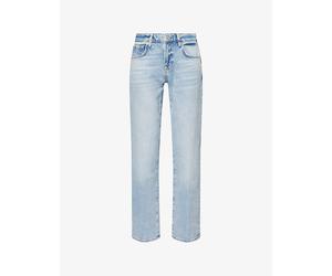 7 For All Mankind Womens 7 For All Mankind Calie Straight-Leg Low-Rise Denim Jeans Ode To 29