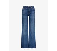 7 For All Mankind Womens 7 For All Mankind Modern Dojo Flared High-Rise Stretch-Denim Jeans Soho Light 25