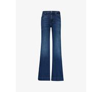 7 For All Mankind Womens 7 For All Mankind Modern Dojo Flared-Leg High-Rise Denim-Blend Jeans Soho Dark 29