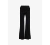 7 For All Mankind Womens 7 For All Mankind Modern Dojo Flared-Leg High-Rise Denim-Blend Jeans Soho Night 32