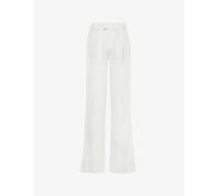 7 for All Mankind Womens Colored Tencel Pleated Straight-leg Mid-rise Woven Trousers 24