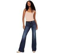 7 For All Mankind Women's Dojo Flare Wide Leg Jeans, Denim, 27W x 34L