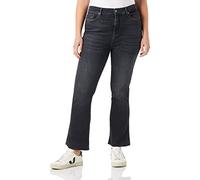 7 For All Mankind Women's HW Kick Slim Illusion Wicked Jeans, Black, Regular