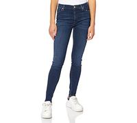 7 For All Mankind Women's Hw Skinny Jeans, Dark Blue, 24(XS)