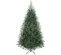 7 Ft Full Spruce Christmas Tree With Realistic Dense Tips, Easy Assembly - Green