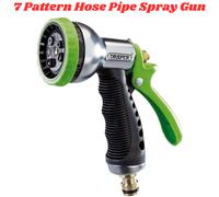 7 Function Garden Watering Spray Gun Nozzle Brass Fitting Universal Connector
