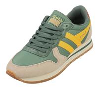 (7) Gola Daytona Chute Mens Classic Trainers in Green Yellow