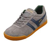 (7) Gola Harrier Mens Casual Trainers in Ash Navy Green