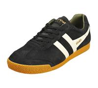 (7) Gola Harrier Mens Classic Trainers in Black White