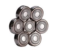7 Heads Electric Shaver Blades, Floating Washable Blade Electric Razor Shaver Head Replacement for Men(Color:Silver)