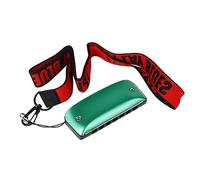 7 Hole Green Harmonica Accompaniment Harp Mouth Blowing Instrument Multi-tone Mouth Organ Multiple Colors Mouth Harp Harmonica for Adults Harmonica Necklace (C Tune)