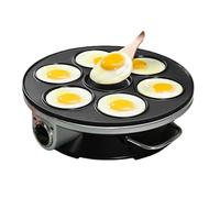 7-Hole Omelette Pan, Non-Stick, Quick Heat, Adjustable Temp, Make Omelette Dumplings, Runny Eggs, Sandwiches, Burgers