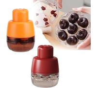 7-Hole Press Cherry Pitter, Multi-Fruit Seed Remover, for Jujube & Cherry Core Separation2PCS