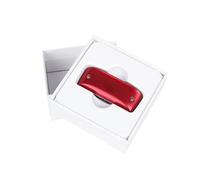 7 Holes C Tone Harmonica Woodwind Instrument Diatonic Harp Pop Blues Rock Folk Mouth Organ(Red)