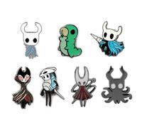 7 Hollow Knights Badge The Knight and Grimm Figure Brooch Hollow Knights Enamel Pin Cosplay Backpack Decor