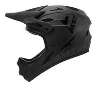 7 iDP M1 MTB Mountain Bike Full Face Lightweight Vented Bicycle Helmet (Black, Youth Medium)