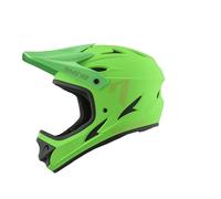 7 iDP M1 MTB Mountain Bike Full Face Lightweight Vented Bicycle Helmet (Flo Green, Youth Medium)