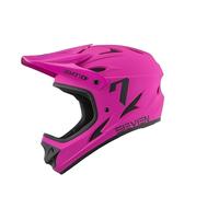 7 iDP M1 MTB Mountain Bike Full Face Lightweight Vented Bicycle Helmet (Flo Pink, S)