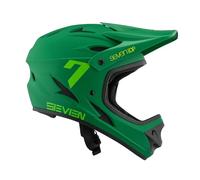 7 iDP M1 MTB Mountain Bike Full Face Lightweight Vented Bicycle Helmet (Forest Green, M)