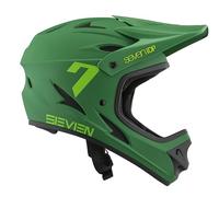 7 iDP M1 MTB Mountain Bike Full Face Lightweight Vented Bicycle Helmet (Forest Green, Youth Large)