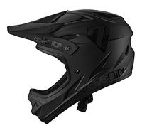 7 iDP M1 MTB Mountain Bike Full Face Lightweight Vented Bicycle Helmet (Matt Black/Gloss Black, XL)