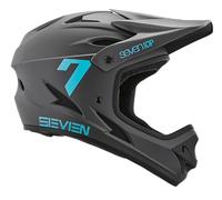 7 iDP M1 MTB Mountain Bike Full Face Lightweight Vented Bicycle Helmet (Matte Dark Grey, XL)