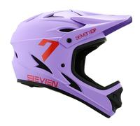 7 iDP M1 MTB Mountain Bike Full Face Lightweight Vented Bicycle Helmet (Matte Lilac, L)