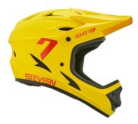 7 iDP M1 MTB Mountain Bike Full Face Lightweight Vented Bicycle Helmet (Matte Yellow, XL)