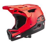 7 iDP P.23 ABS Full Face Mountain Biking Helmet - MTB Downhill & Enduro Cycling Helmet with 23 Vents, Crash Release Visor & Goggle Dock - Multiple Sizes & Colours (Matt Thruster Red/Black, XL)