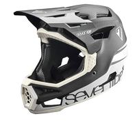 7 iDP Project 23 Carbon Full Face MTB Mountain Bike Helmet (Cool Grey / Raw Carbon, M)
