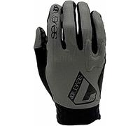 7 iDP Project Full Finger MTB Cycling Racing Gloves (Grey, L)