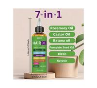7 IN 1 4oz Rosemary Hair Oil with Castor & Batana Oils Biotin