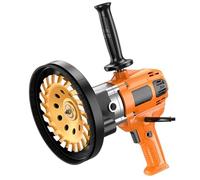 7-in-1 Concrete Grinder & Wall Planer - High-Power Multi-Function Surface Grinding Polishing Machine, for Concrete, Cement, Brick, Stone - with Discs & Accessories (Set)