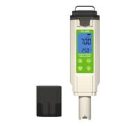 7-in-1 Digital Pool Water Quality Tester pH/ORP/Salinity/Temperature Meter for Swimming Pools, Spas and Aquariums, White + Green