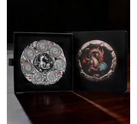 7 in 1 DND Spinner Dice - 3D Metal Dragon Role Playing Board Games Accessories, DND Dice Set for Dungeons & Dragons, Pathfinder, RPG and Tabletop Games. (Silver)