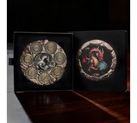 7 in 1 DND Spinner Dice - 3D Metal Dragon Role Playing Board Games Accessories, DND Dice Set for Dungeons & Dragons, Pathfinder, RPG and Tabletop Games. (Gold)