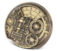 7-in-1 Dungeon Gear Fingertip Gyro, DND Wheel Dice Spiner, DND Starter Set, 7-in-1 Metal D&D Dice Set, D&D Gifts with Dragon Logo Gift Box, Tabletop Games, Role Playing Board Game Accessories, Bronze