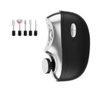 7-in-1 Electric Nail Clipper, Electric Nail Trimmer with Light，Black | With Nail Scraps Storage, Electric Toenail Clippers with Polishing, Electric Automatic Nail Clipper for Seniors, Women, Men