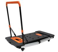 7-in-1 Foldable Workbench Portable Work Cart Garage Work Table Workshop Trolley for Sawhorses Versatile Job Platform for DIY Projects and Home Improvement