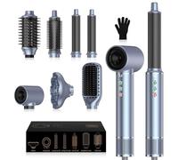 7 in 1 Hair Styler Airbrush with 110000 RPM High Speed Airstyler | Airbrush mit Hot Air Brush, Diffuser Hairdryer, Curler, Ionic Hairdryer for Fast Drying, Curling