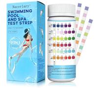 7-in-1 Hot Tub Test Strips, 175 Strips Pool Test Strips, Quick Water Testing for Swimming Pool & Hot Tub, Measures Chlorine, Bromine, pH, Alkalinity, Hardness, Water testing kit with Easy-Read Results