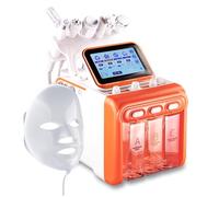 7 in 1 Hydrogen Oxygen Facial Machine with Led Mask Professional Face Skin Care Devices Hydrodermabrasion Machine for Salon Home