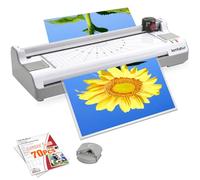 7 in 1 Laminator, Laminator Machine for A3/A4/A6, Laminator Machine with Laminating Sheets 70pouches for Office Home School Use,Paper Trimmer, Corner Rounder Hot &Cold.