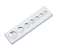 7 in 1 Leather Craft Tool Set - Bottom Plate Hole Punch for Snap Buttons, Rivets & Grommets, Carbon Steel Die Set with 6/7/8/9/10/12/